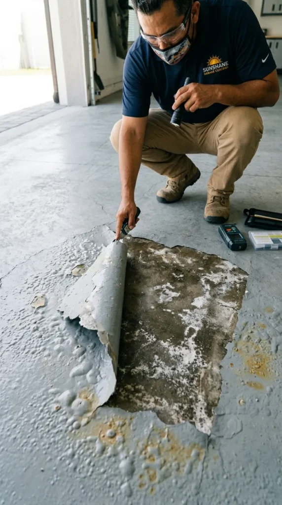 Common garage floor problems in Tampa FL homes