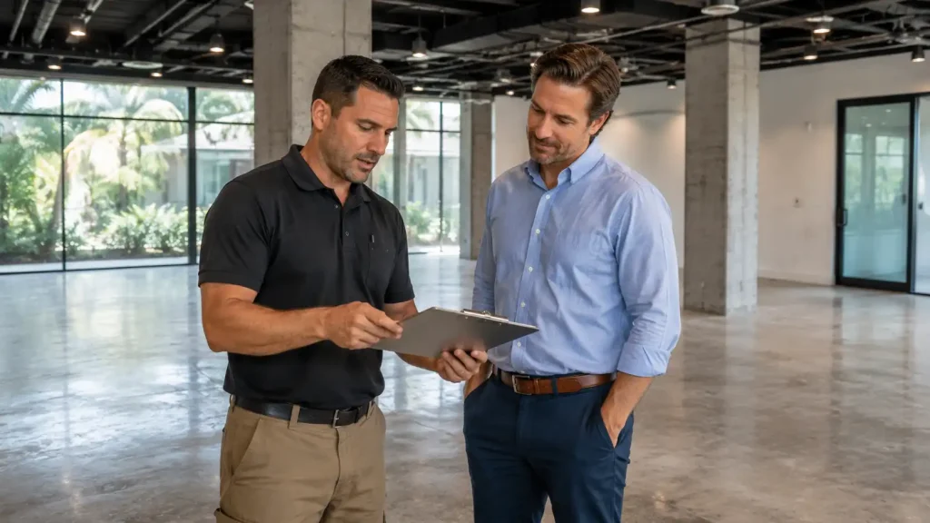 Concrete polishing cost consultation in Tampa Bay