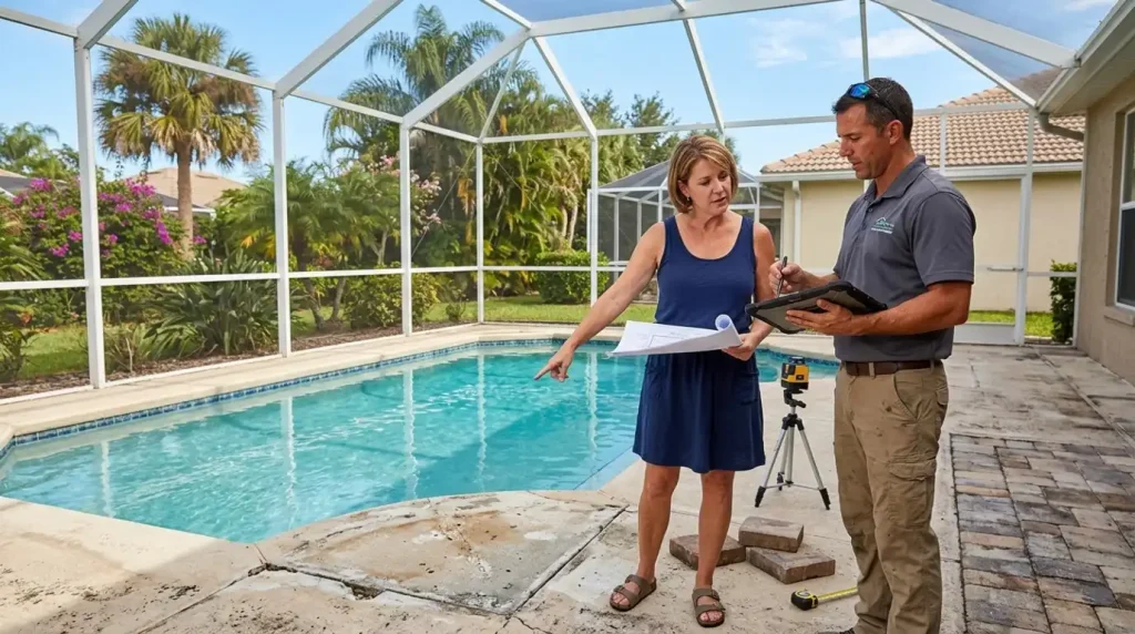 Pool deck coating cost for Tampa Bay residential properties