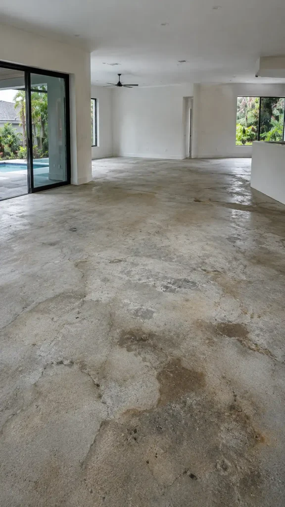 Professional concrete floor polishing service